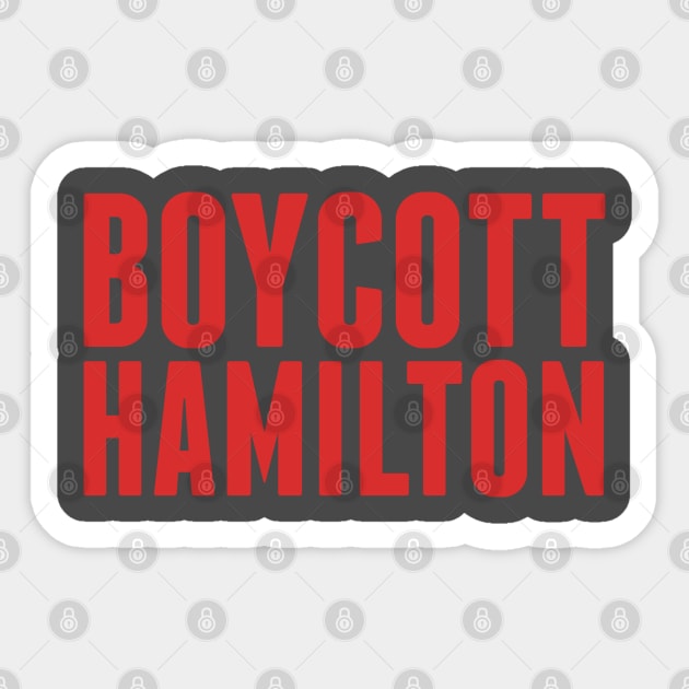 boycott hamilton Sticker by claudiolemos